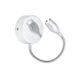 Akdeniz LED SPİRALLİ OKUMA LAMBASI OTEL TİPİ YATAK BAŞI YERLİ ÜRETİM KROM