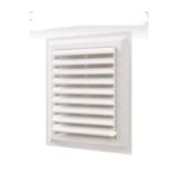 Akdeniz Menfez Plastik Banyo Wc Havalandırma Menfezi Yüzeysel Hareketli Panjur 40x40 cm Ayarlı Plastik