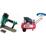 Akdeniz Nail 100/50 Havalı Zımba Tabancası 100 Serisi 25-50 mm + 50 Lt Kompresör Serti