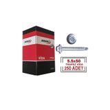 AKDENİZ TRAPEZ ÇATI VİDASI 1 PAKET 250 ADET PULLU YERLİ ÜRETİM