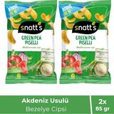 Akdeniz Usulü Yeşil Bezelye Atıştırmalık Cips 85 gr X2 Adet