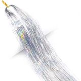 Akdenizpos Hair Tinsel Simli Saç Simi 55-60 cm Uzunlukta Işıltılı Renkli Fiber