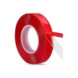 AKDENOR Çift Taraflı Silikonlu Şeffaf Bant 10mm X 2msu Geçirmez Süper Güçlü Montaj Band Akrilik
