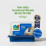 Akdu Peynir Tam Yağlı Beyaz Peynir 600 gr - %100 İnek Sütünden, Olgunlaştırılmış, Şirden Mayalı