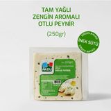 Akdu Peynir Tam Yağlı Otlu Beyaz Peynir 250 Gr - %100 İnek Sütünden, Olgunlaştırılmış, Şirden Mayalı