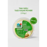 Akdu Tam Yağlı Taze Kaşar Peyniri 250 gr - %100 İnek Sütünden