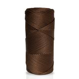 Akduman İplik 200 gr - 2mm Kahverengi Polyester Makrome Ipi Çanta Ipliği Ve Supla Ip