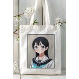 Akebi-Chan No Sailor-Fuku Baskılı Bez Omuz Çantası Kişiye Özel Model 1