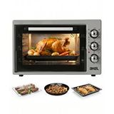Akel Af340l 34lt Gri Mini/midi Fırın, Aydınlatmalı, Zaman Ayarlı, Izgara ve Fırın, 2 Tepsi 1 Tel Izgara