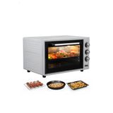Akel AF950L 50 lt Gri Midi Fırın, İç aydınlatmalı, Zaman Ayarlı, Izgara ve Fırın, 2 Tepsi 1 Tel Izgara