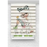 Akel Collection Kız Çocuk Odası - So Cute Baskılı Zebra Perde - ÇokRenkli - 160 x 280 cm