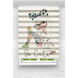 Akel Collection Kız Çocuk Odası - So Cute Baskılı Zebra Perde - ÇokRenkli - 220 x 240 cm