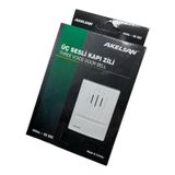 Akelsan Kanarya Kapı Zili AK-902 – 3 Sesli, 12V AC, 11x8x2 cm – Zil Trafosu ile Uyumlu, Kolay Montaj