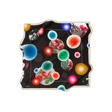Aker 90X90 İpek Tivil Eşarp, 90 x 90, 8806713, siyah, Kadın