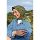Aker 95 X95 Elegance Monogram Eşarp - 1090500-932 - Haki