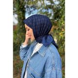 Aker 95 X95 Elegance Monogram Eşarp - 1090500-932 - Lacivert