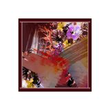 Aker Bordo 90X90 İpek Twill Eşarp