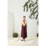 Aker Bordo Asimetrik Piliseli Etek - 38
