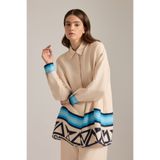 Aker Çizgi Desenli Cotton Tunik