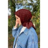 Aker Elegance Monogram Eşarp - 1090500-942 - Bordo