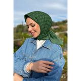 Aker Elegance Monogram Eşarp - 1090500-953 - Zümrüt Yeşili