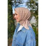 Aker Elegance Monogram Eşarp - 1090500-983 - Sütlü Kahve