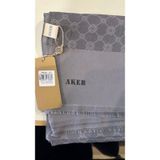 Aker Elegance Monogram Şal 001 gri