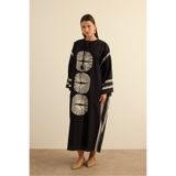 Aker Geometrik Desenli Cotton Yaz Serinliği Kimono