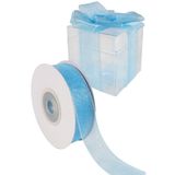 Aker Hediyelik Organze Kurdele 2 Santim 25 Metre – Kurdele, Saks Mavi