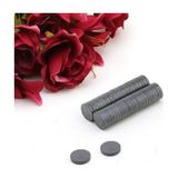 Aker Hediyelik Yuvarlak Magnet Mıknatısı 3 mm - 150 Adet - Siyah