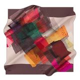 Aker İpek Eşarp - 8923713-931 Kahve Twill