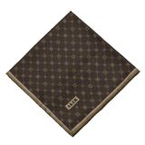 Aker İpek Eşarp - 8981713-933 Kahve Gold Twill