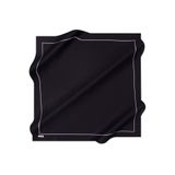 Aker İpek Eşarp Jakarlı Lacivert Beyaz Desenli, 90x90, 8773703, Antrasit 321, Kadın
