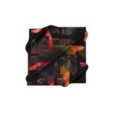 Aker Kırmızı 90X90 İpek Krep Saten Eşarp