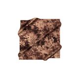 Aker Koyu Kahverengi 90X90 İpek Krep Saten Eşarp