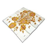 Aker Krem Sarı Karma Desen Sura İpek Eşarp 31207
