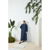 Aker Lacivert Denim Elbise