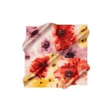 Aker Pembe 90X90 İpek Koton Eşarp