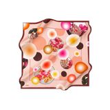 Aker Pudra Karma Desen Tivil Ipek Eşarp 8806713-941, Karışık, 90X90