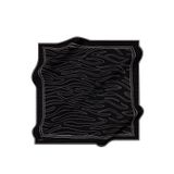 Aker Siyah 100X100 İpek Krep Saten Eşarp