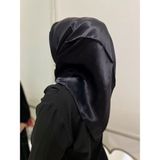 Aker Siyah İpek Eşarp Monogram Jakar