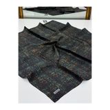 Aker Sura İpek Eşarp Siyah Batik Desen