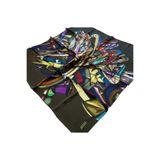 Aker Yeşil Batik Desen Sura İpek Eşarp 33167