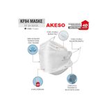 AKESO F95 (N95) Ffp2 Premium Kore Tipi Ce-Iso Sertifikalı Tek Paketli Maske 100 Adet Beyaz