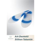 Akestoria Med Ark Destekli Silikon Tabanlık Anatomik Silikon Ayakkabı Düz Tabanlığı FC-062