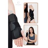 Akestoria Med El Bilek Splinti Airtex siyah Sağ Taraflı Bileklik Destekleyici Korsesi WS-0011