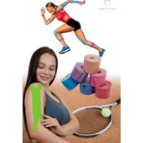 Akestoria Med Kinezyo Sporcu Bandı Destekleyeci Bandı Yeşil 5 M x 5 cm KT-002