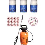 Akethrin Pro 50ML 3 Adet/akrep Çiyan Kırkayak Ilacı / 5lt Basınçlı Ilaçlama Pompası / Eldiven H.