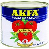 Akfa Domates Salçası 2200 gr Teneke 3 Adet - 2,2 kg