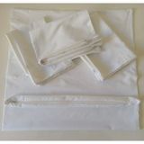Akfil Kumaş Fermuarlı Yastık Astarı Kılıfı 5 Çift (10 Adet) - Beyaz - 50 x 70
